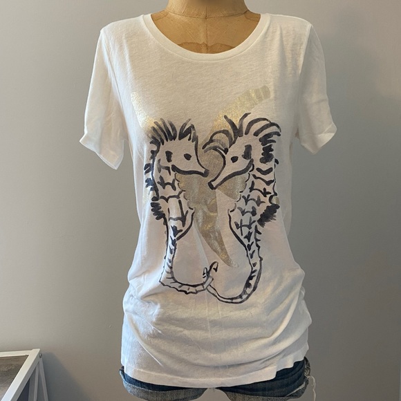 J. Crew Tops - J.Crew Graphic Sea T-Shirt size S